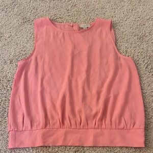 LOFT Pink Sleeveless Blouse